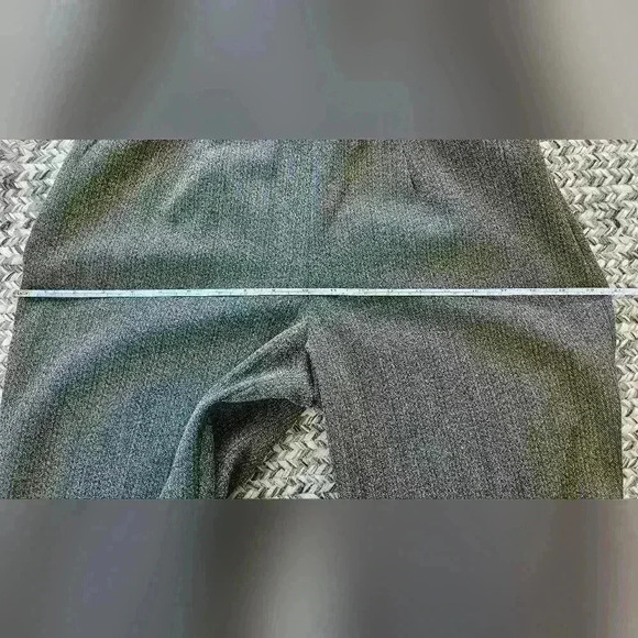 Tribal Stretch Extensible Wide leg Trouser Size 8P Brown w/ Blue & Tan Stripping - Picture 7 of 12